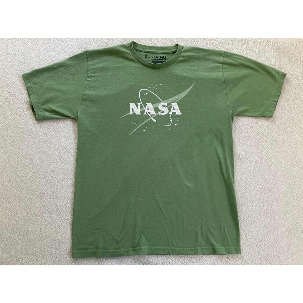 SustainU Mens extra large T-Shirt Green NASA Recycled Graphic Tee